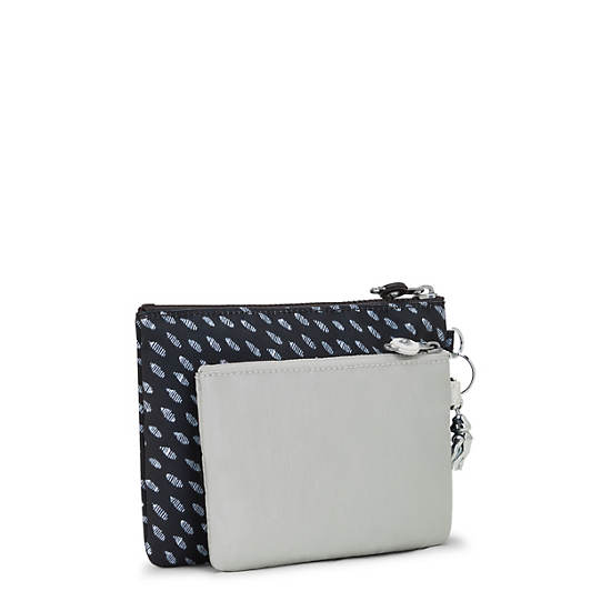 Kipling Duo Pouch Printed 2-in-One Pouches Çanta Gri | TR 1096ZU